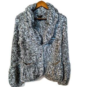 NWOT BCBGMaxAzria Women's Chunky Mohair Cardigan with Jeweled Buttons
